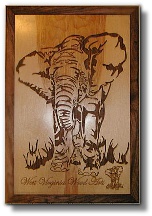 How it all started-A wide variety of hand carved and laser engraved wooden pieces