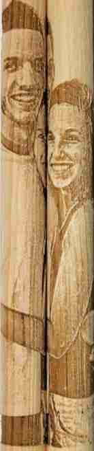 Personalized drumstick set with couple engraved