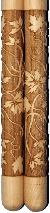 pre-designed graphic engraved drumstick link