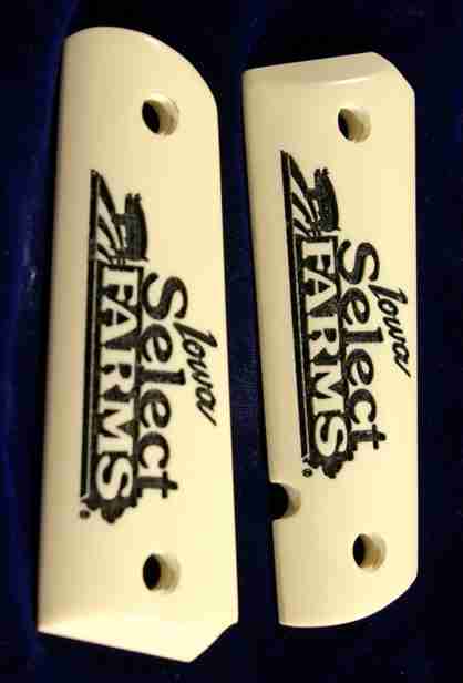 thumbnail interactive-video image 1 of Custom 3D Engraved Imitation Ivory Grips - USMC Marines - Fit Sig Sauer P938 1 of 3