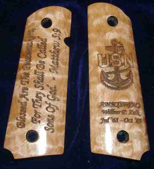 Custom Engraved Gun Grips Specializing in 1911 Models