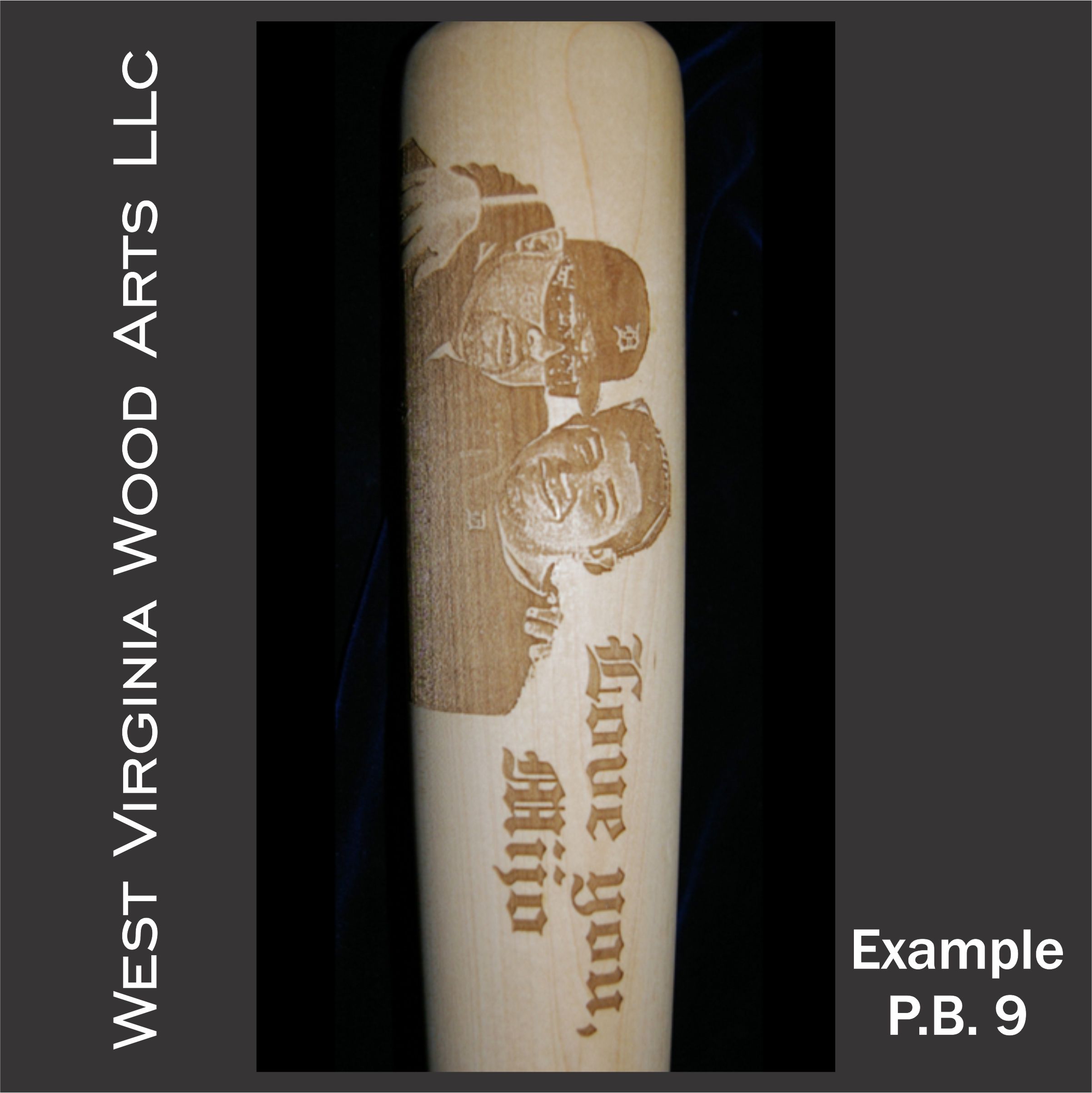 custom engraved baseball bat with personal photo