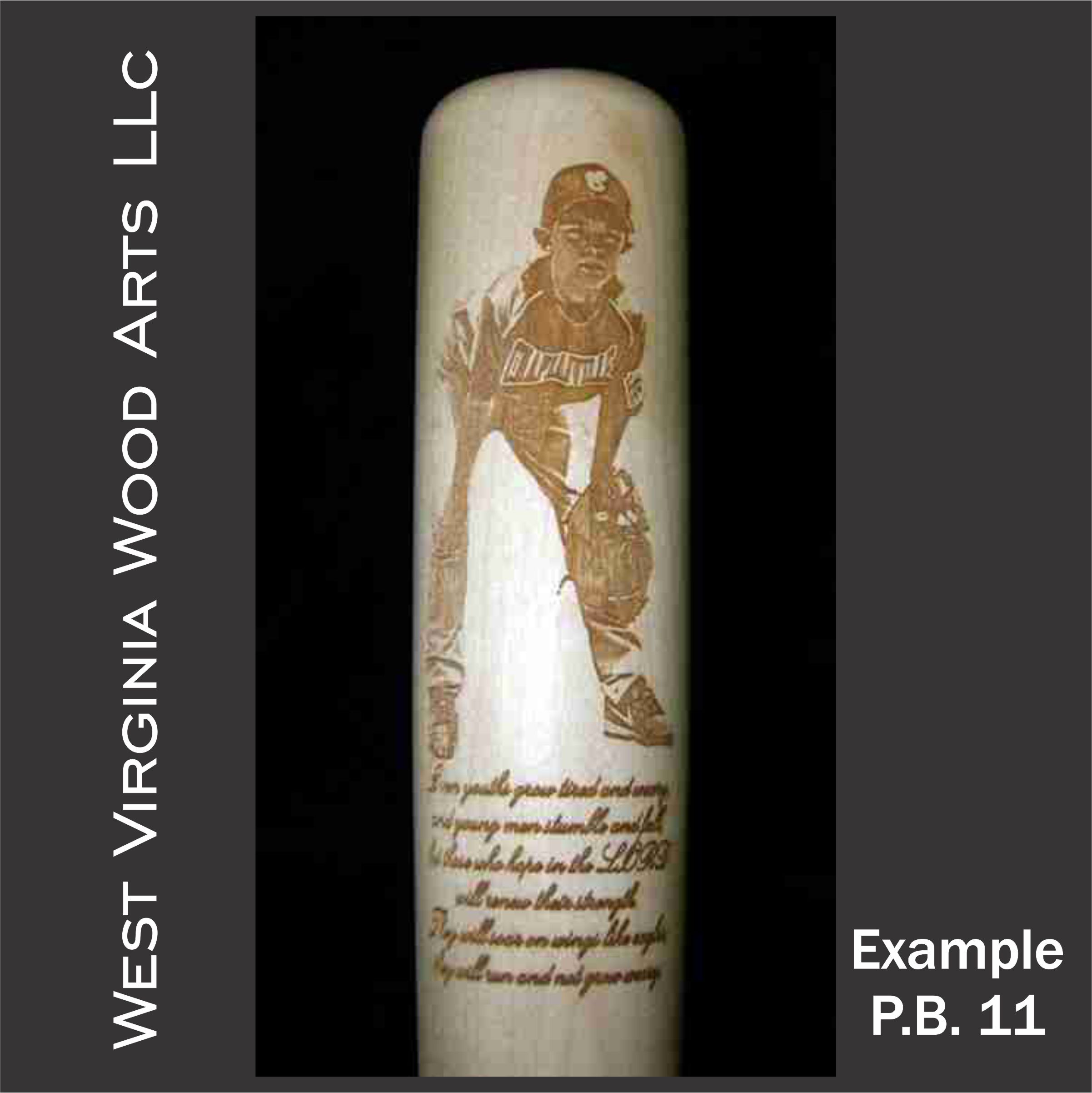 personalized baseball bat with player photo and custom wording