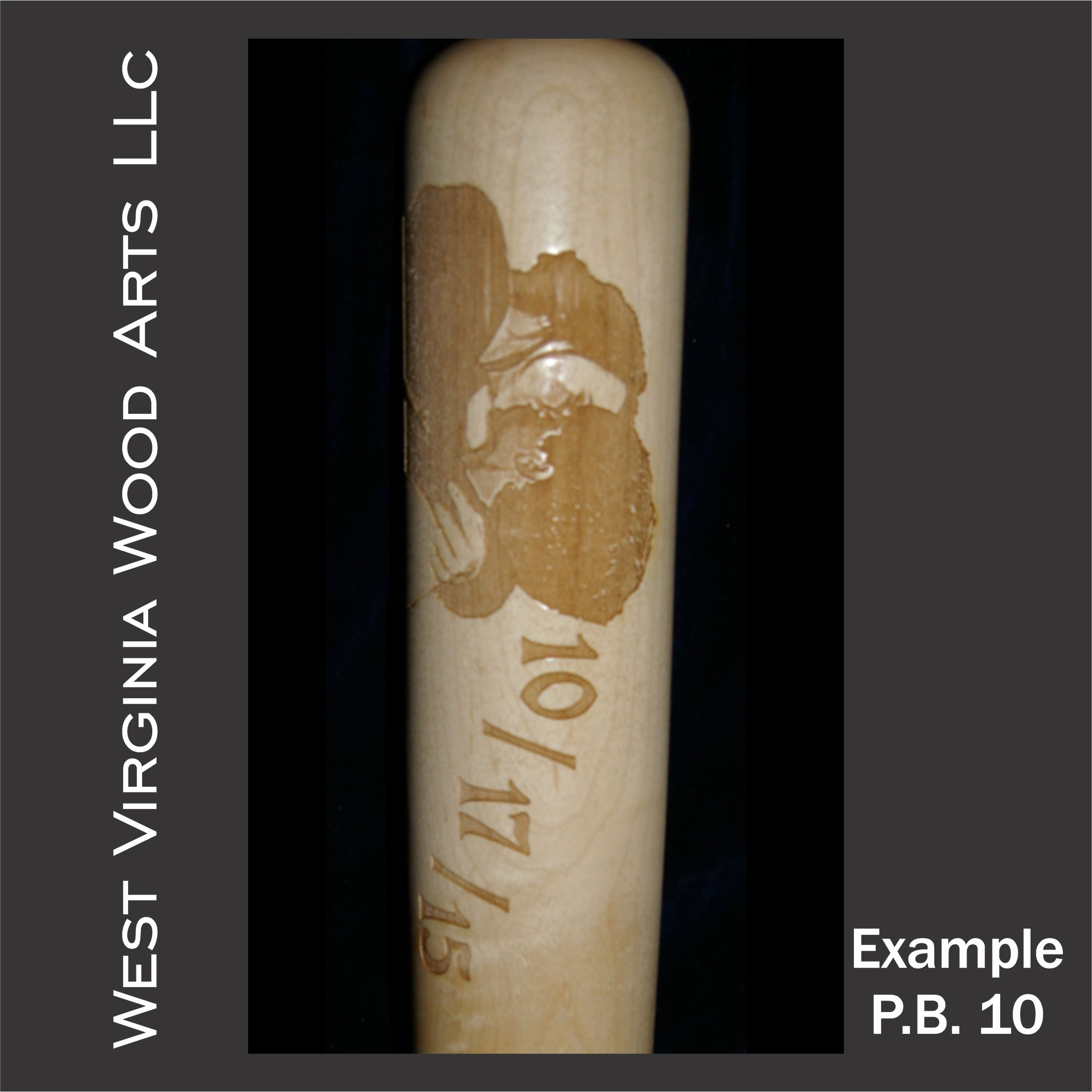 couple photo engraved with custom date on full size baseball bat