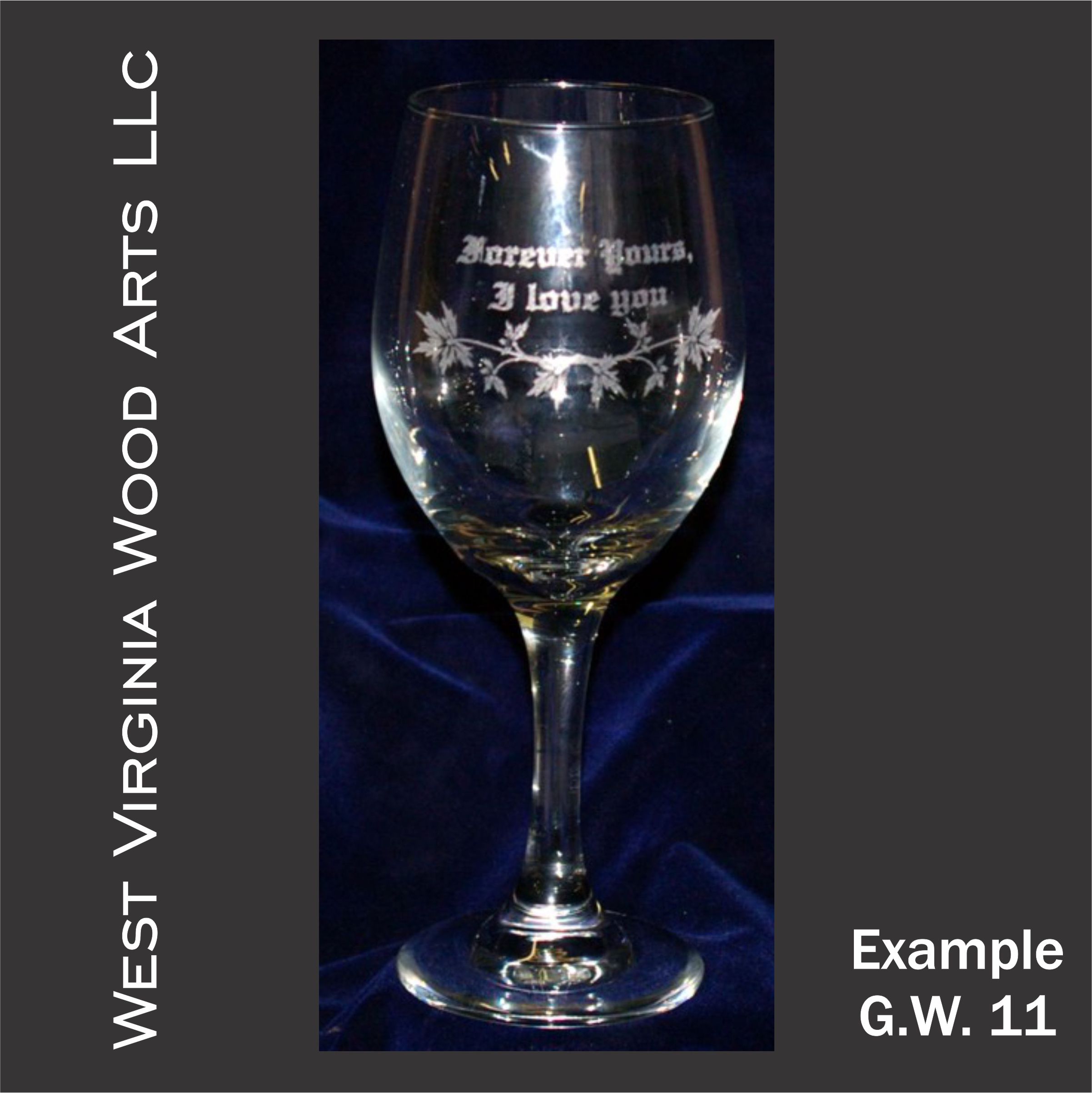 white wine glass personalized
