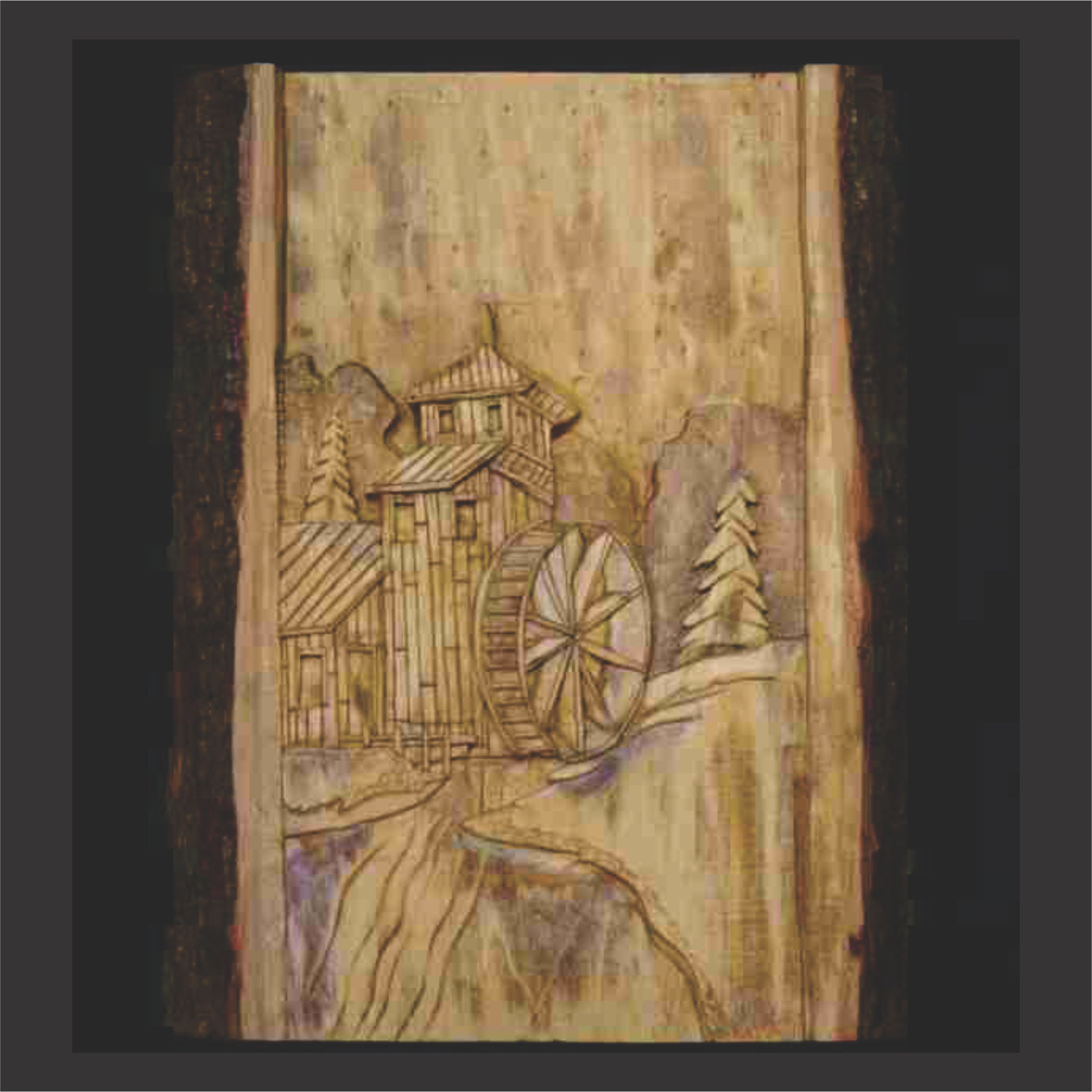 West Virginia Mill wood carving by Ron Davidson